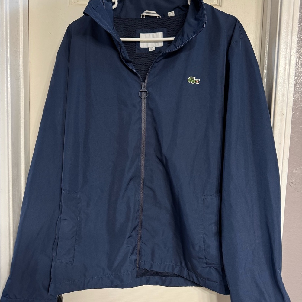 Lacoste Navy Blue Windbreaker Jacket